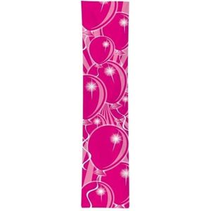 Roze ballonnen banner 60 x 300 cm