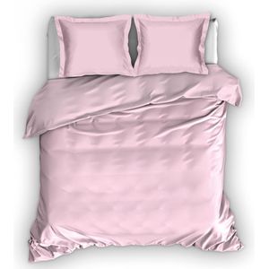 Premium Egyptisch Percale Katoen Tweepersoons Dekbedovertrek Uni Roze | 200x200/220 | Zacht En Elegant | Excellente kwaliteit