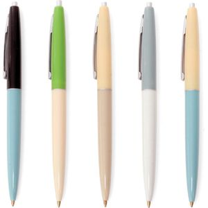 Kikkerland Retro pennen - Set van 5