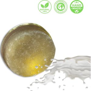 De Vitamineshop - Natuurlijke Donkey Milk Soap met Spons – 100% Natuurlijke & Handgemaakte Verzorgingszeep - Handzeep - Douchezeep - Cadeau - 175 gr