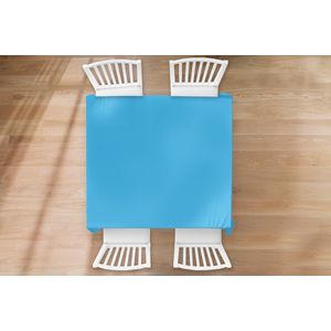 Tafelkleed - Tafellaken - 120x120 cm - Blauw - Licht - Kleuren - Binnen en Buiten