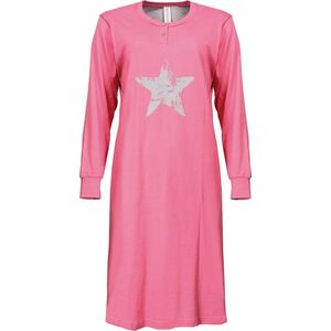 Irresistible Dames Nachthemd - 100% Katoen - Roze - Maat XL