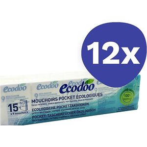 Ecodoo Tissues Pocket (12x 15 stuks)