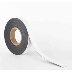 Inwell Magneetband met Whiteboardcoating 30mm op rol 5 meter