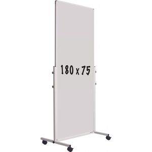Mobiel whiteboard gelakt staal PRO - Weekplanner - Maandplanner - Jaarplanner - Magnetisch - Wit - 180x75cm
