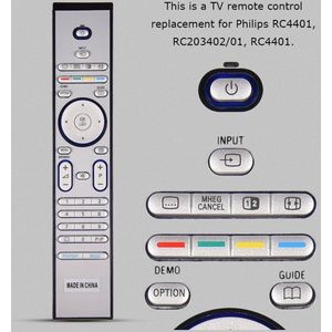 Afstandsbediening Vervanging voor Smart TV - Geen Batterij - RC4401 RC4401 RC4404 RC4420 RC4703 RC4725 RC4729 TV .