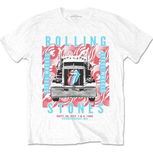 The Rolling Stones - Steel Wheels Heren T-shirt - 2XL - Wit
