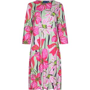 Pastunette dames nachthemd driekwart mouw - Summer Flower - 44 - Roze.