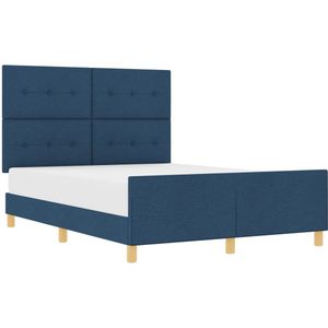 vidaXL - Bedbodem - Blauw - 140x200 - cm - Stof