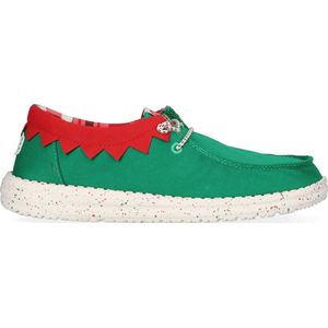 HEYDUDE Wally Holiday Elf Heren Kerst Schoenen Green/Red Maat 45