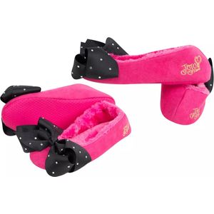 JoJo Siwa Bow Pantoffels, Meisjes Roze Paarse Pluizige Pantoffels Met 3D Sparkle Bows