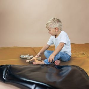 KidZ ImpulZ Speelkleed buiten - Buitenkleed baby - Waterafstotend & Afneembaar - 140x200 cm Zand, camel