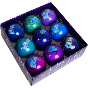 Kerstballen box 9 stuks Alladin Disney geestje