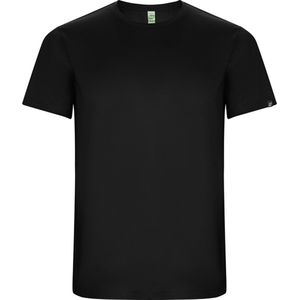 Zwart unisex ECO CONTROL DRY sportshirt korte mouwen 'Imola' merk Roly maat XL