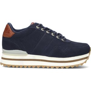 Woden Nora Iii Plateau Lage sneakers - Dames - Blauw - Maat 37