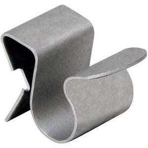 Kabelclip voor buizen met een diameter van 8-9 mm - zink aluminium grijs