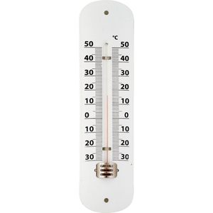 Thermometer wit voor binnen en buiten - Weermeters en buitenthermometers