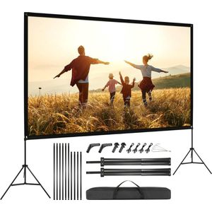 MKSS® Beamerscherm - Projectiescherm - Projectiedoek - Wit en Zwart