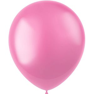 Folat - ballonnen Radiant Bubblegum Pink Metallic 33 cm - 50 stuks