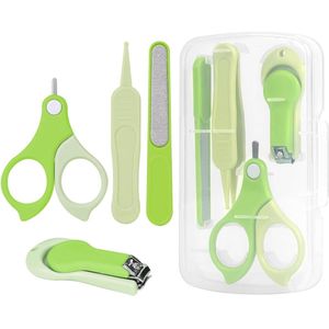 4-in-1 Nagelverzorgingsset voor baby's inclusief babyschaar, nagelknipper, nagelvijl en pincet .