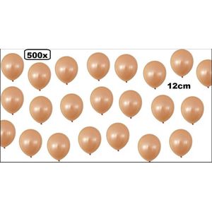 500x Mini ballon metallic Rose goud 5 inch (12cm)