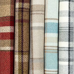 Tochtstrip met vulling tartan-patroon geruit 18cm x 90cm - Terracotta Oranje - decoratief windstopperkussen - ramen deuren - Schotse ruit Tweed