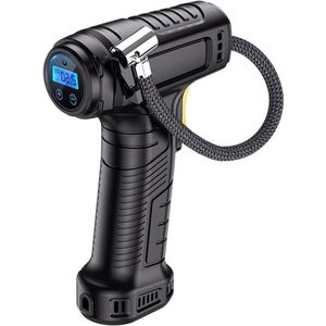 Intelligente draadloze autoluchtpomp met digitaal display en LED-licht - inclusief 3 sproeiers