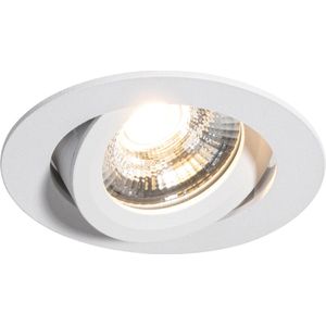 QAZQA pupil - Moderne LED Inbouwspot - 1 lichts - L 10 cm - Wit - Woonkamer | Slaapkamer | Keuken