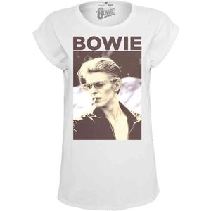 Mister Tee David Bowie - David Bowie Dames T-shirt - L - Wit