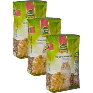 Happy Home Natural Bio Odour Control - Kattenbakvulling - 3 x 20 l