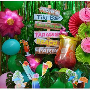 My Theme Party - 53 stuks Hawaii Tropisch Feestpakket - Zomer decoratie