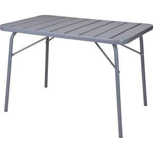 Mesa Metalen Tafel Grijs - 110x70x75cm- 6 persoons