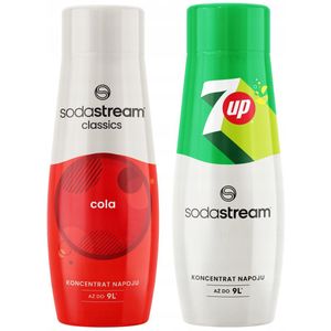 SODASTREAM Saturator Concentraat Set 2x COLA Stroop + 7UP