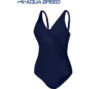 Aqua Speed Andrea Badpak - Stijlvol en Elegant met modellerend effect- Marineblauw 38/40