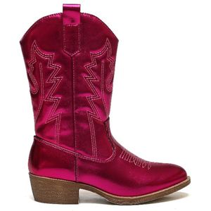 SmileFavorites® Meisjes Cowboylaarzen met Hak - Roze - Imitatieleer - Maat 33