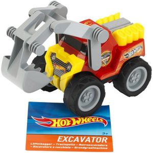 Hot Wheels graafmachine | Hoogwaardige graafmachine op schaal 1:24 | Bak met stevige scharnieren | Afmetingen: 22,5 cm x 11,5 cm x 12,5 cm | Speelgoed voor kinderen vanaf 3 jaar