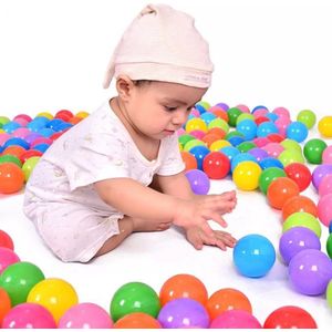 Speelhuis - 100 Baby ballenbak ballen - 5.5cm ballenbad speelballen voor kinderen vanaf 0 jaar- zonder ballenbak