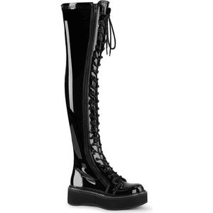 DemoniaCult - EMILY-375 Overknee laarzen - US 12 - 42 Shoes - Zwart