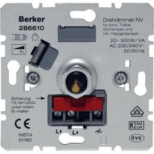 Berker Tronic dimmer - LED - 20 tot 500 watt - basiselement