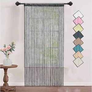Draadgordijnen voor Deuren en Ramen - Zwart 90 x 245 cm, Decoratief en Functioneel