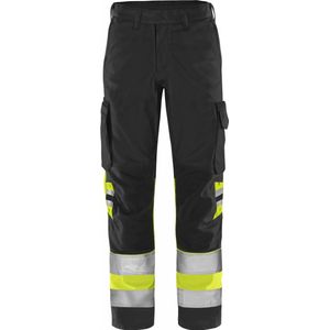 Fristads High vis Green broek klasse 1 2668 GPLU - Hi-Vis geel/zwart