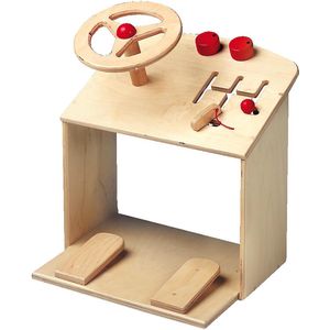 Educo Stuurkolom - Houten speelgoed - Houten puzzel - Educatief speelgoed - Kinderspeelgoed - 37x37x39cm