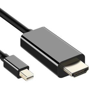 Mini DisplayPort naar HDMI kabel - 2 meter - 4K@30Hz - Zwart - Allteq