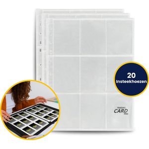 TradingCardPro - Losse binder 9-pocket pages sleeves - 20 stuks per verpakking - insteekhoezen geschikt voor verzamelmappen verzamelkaarten