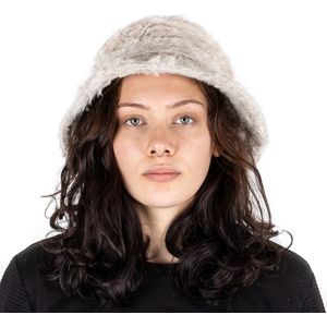 DevoHome Hemp Bucket Hat - Teddy Bucket Hat van Hennep voor Vrouwen Mannen - Anti-allergenic - Warme Winter Hoed - Vissershoedje - Volume 58