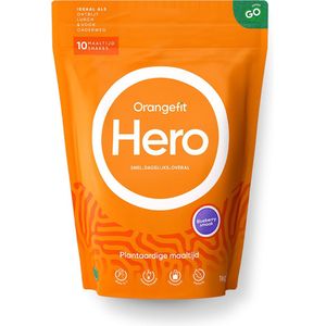 Orangefit Hero Vegan Maaltijdshake - 1kg (10 shakes) - Bosbes - Maaltijdvervanger - Ontbijtshake