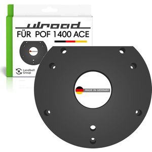 ULROAD Bodemplaat glijplaat freesplaat geschikt voor Bosch POF 1400 ACE 1200 AE router-router base rond freesmachine