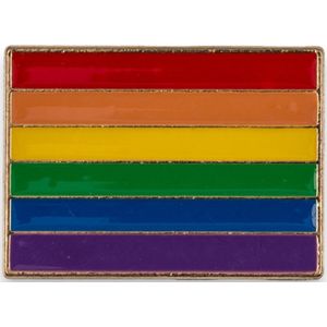 Badge Met Regenboog Kleuren Plate
