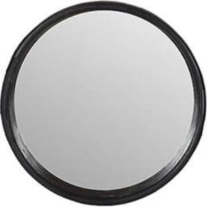 Spiegel - wandspiegel - ronde spiegel - zwart hout - dikke rand - by Mooss - rond 55cm