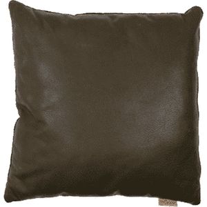 Pillooow - sierkussen - Noa - afm. 50x50cm kleur donkergroen leder + stof
